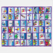 48 Fotocollage Royal Paarse Fleece Deken (Voorkant (Horizontaal))