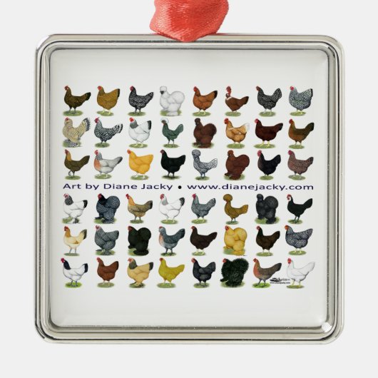 48-Hen Promo Metalen Ornament (Voorkant)