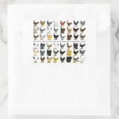 48-Hen Promo Rechthoekige Sticker (Tas)