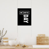 48 jaar - 48e verjaardag Funny Gift Poster (Keuken)