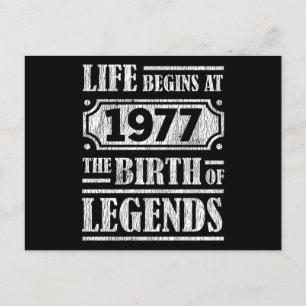 48 Jaar Oud 1977 Geboorte Van Een Legende 48ste Ve Briefkaart