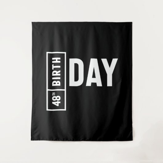 48 Jaar oud - 48e verjaardag Grappig cadeau Wandkleed (Voorkant)