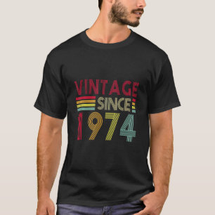 48 jaar oude Retro 1974 Editon 48th Birth T-shirt