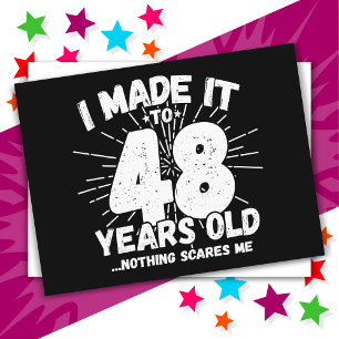 48 Jaar Oude Sarcastische Meme Funny 48ste Verjaar Briefkaart