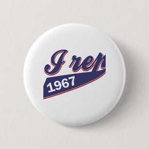 48-jarig ontwerp ronde button 5,7 cm