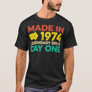 48-jarige Mannen Vrouwen geboren in 1974 T-shirt
