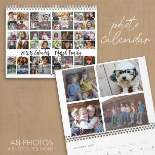 48 Photo - Simple Calendrier Familial Moderne Pers