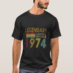 48 Yrs Oude Retro Legendarische 1974 Redactie 48e  T-shirt