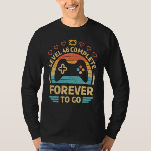 48e bruiloft Jubileum Video Gamer Level 48 Comp T-shirt