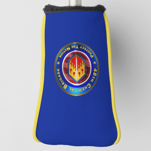48e chemische brigade "bewezen in strijd" golfheadcover (Draai 90)