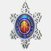 48e chemische brigade tin sneeuwvlok ornament (Rechts)