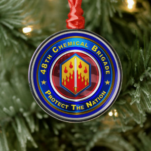 48e Kerstmis met de chemische brigade Metalen Ornament
