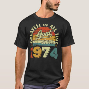 48e verjaardag 48 jaar oud GOAT sinds 1974 T-shirt
