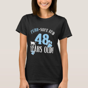 48e Verjaardag 48 Jaar Oude Kat Mama Kat Lover Geb T-shirt