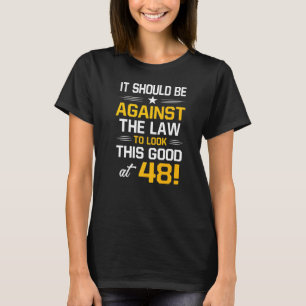 48e verjaardag 48 jaar oude Mannen op de geboorte  T-shirt