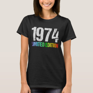 48e Verjaardag Dames Mannen 48 Jaar 1974 6 T-shirt