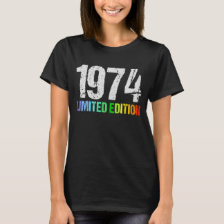 48e Verjaardag Dames Mannen 48 Jaar 1974 6 T-shirt