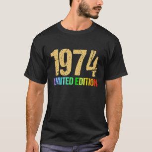 48e verjaardag Dames Mannen 48 jaar 1974 T-shirt
