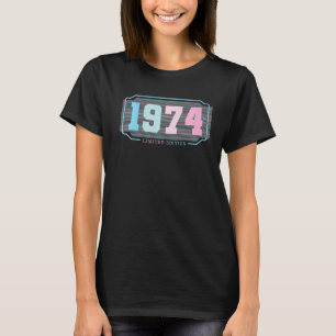 48e verjaardag Dames Mannen 48 jaar 1974 T-shirt