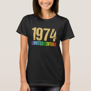 48e verjaardag Dames Mannen 48 jaar 1974 T-shirt