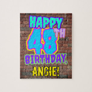 48e verjaardag ~ Fun, geïnspireerd door Urban Graf Legpuzzel