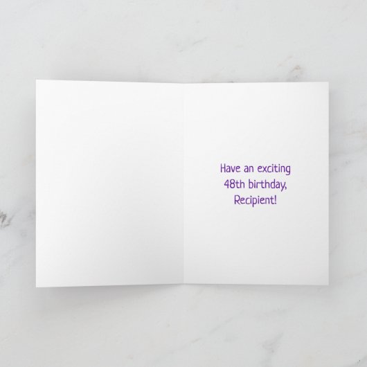 48e verjaardag: Fun Graffiti-geïnspireerde regenbo Kaart (Binnen)