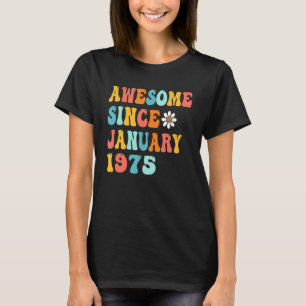 48e verjaardag Geweldige cadeaus sinds januari 197 T-shirt