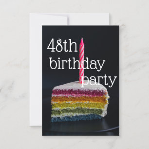 48e verjaardag kaart