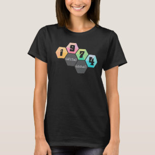 48e verjaardag Mannen dames 48 jaar 1974 11 T-shirt
