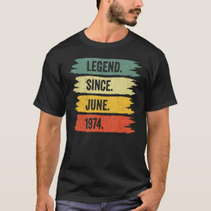48e verjaardag Retro  Legends werden geboren in J T-shirt