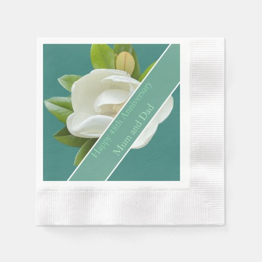 48ste Jubileum voor bruiloft Servet (Voorkant)