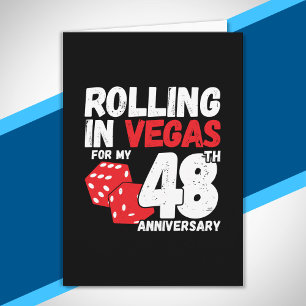 48ste verjaardag Getrouwd 48 jaar Las Vegas reis Kaart