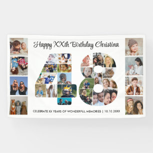 48ste verpartij Foto Collage nummer 48 Spandoek