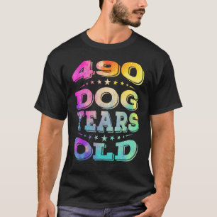490 hondenjaren oud 70 70e verjaardag voor mama va t-shirt