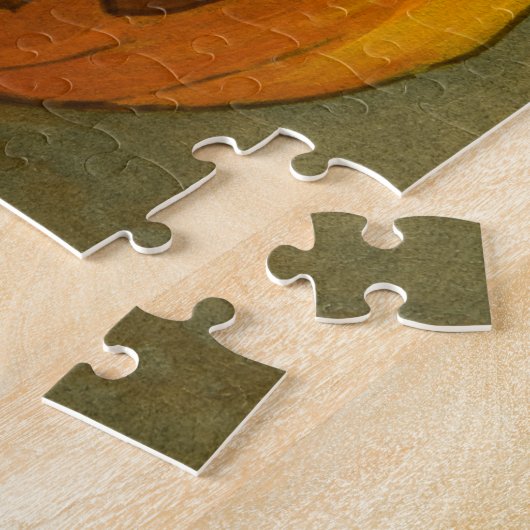 4923 Jack-o'-Lantern, Crows & Moon Puzzle Legpuzzel (Zijkant)