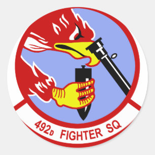 492D Fighter Squadron Ronde Sticker
