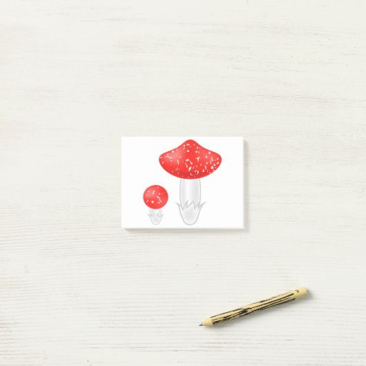 4991Paddenstoelen Post-it® Notes (Op bureau)