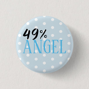 49% Angel - aanpasbaar Ronde Button 3,2 Cm