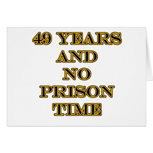 49 aucune peine de prison (Devant horizontal)