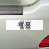 49 BUMPERSTICKER (Op auto)
