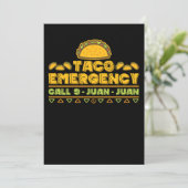 49.Cinco De Mayo Taco Emergency Call 9Juanjuan Tac Save The Date (Staand voorkant)