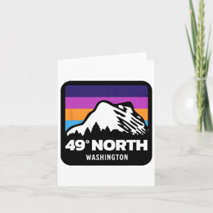 49 Degrees North Washington Snowboarden Skiën Fa Kaart