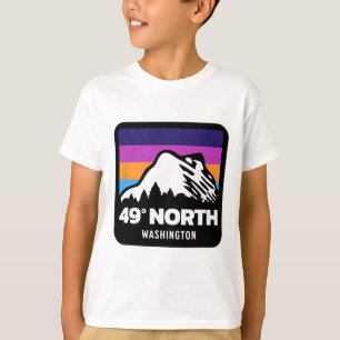 49 graden Noord-Washington Snowboarden Skiën Fa T-shirt