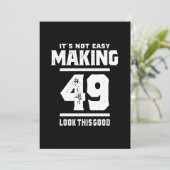 49 jaar - 49e verjaardag Funny Gift Bedankkaart (Staand voorkant)