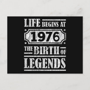49 Jaar Oud 1976 Geboorte Van Een Legende 49e Verj Briefkaart
