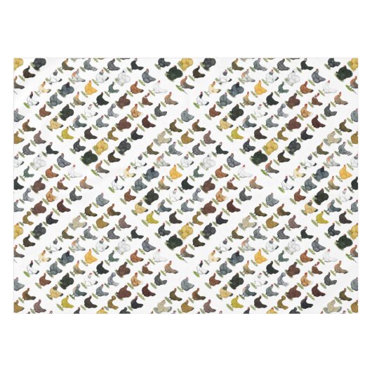 49 kippen tafelkleed (Voorkant (Horizontaal))