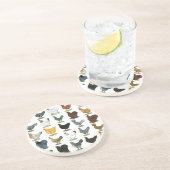 49 kippen zandsteen onderzetter (Zijkant)