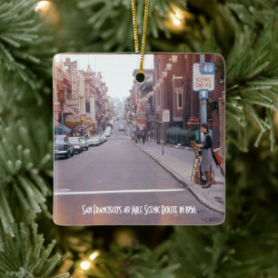 49-Mile Scenic Route in San Francisco Keramisch Ornament