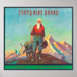 49 Oranje LabelRedlands, CA Poster