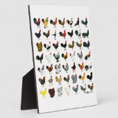 49 Roosters Fotoplaat (Zijkant)